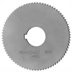 Inch size HSS screw slotting saws