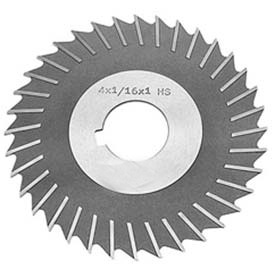 Inch size HSS metal slitting saw with side chip clearance (plain teeth)