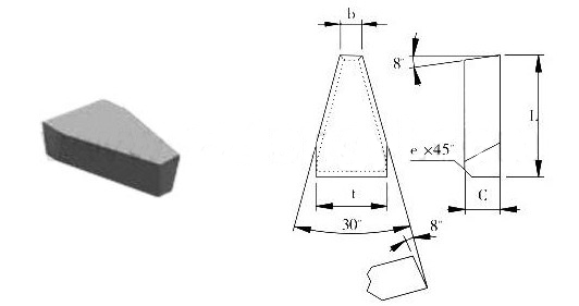 C2 type cemented carbide tips
