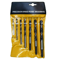 7pcs brad point wood drill bits