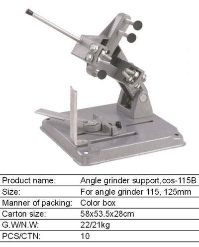 Angle grinder support