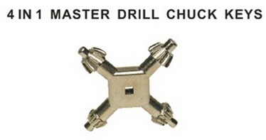 4 in 1 master drill chuck keys