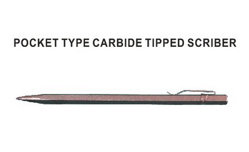 Pocket type carbide tipped scriber