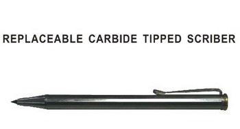 replaceable carbide tipped scriber