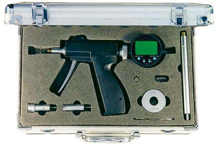 Gun-type three point inside micrometer set/pistol-grip