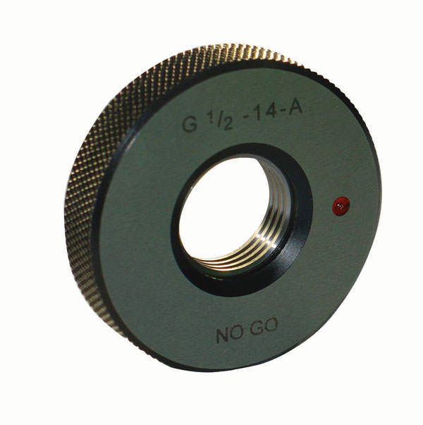 Straight Pipe Thread Ring Gages With Thread Sealing
