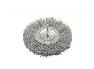 Circular flared wire brushes with shaft  311-110-101