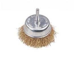 Utility crimped wire cup brushes with shaft 311-110-102