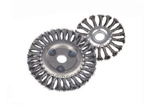 Wire wheel brushes, knotted (hole type) 311-110-111