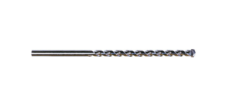 Long Type High Quality Masonry Drill Bits, Milled, Square Flutes, Chrome Plated